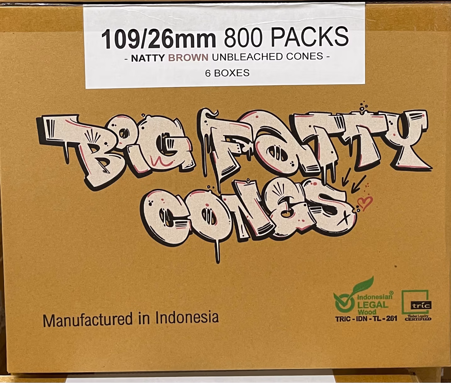 109mm | King Size | Natural Raw Brown