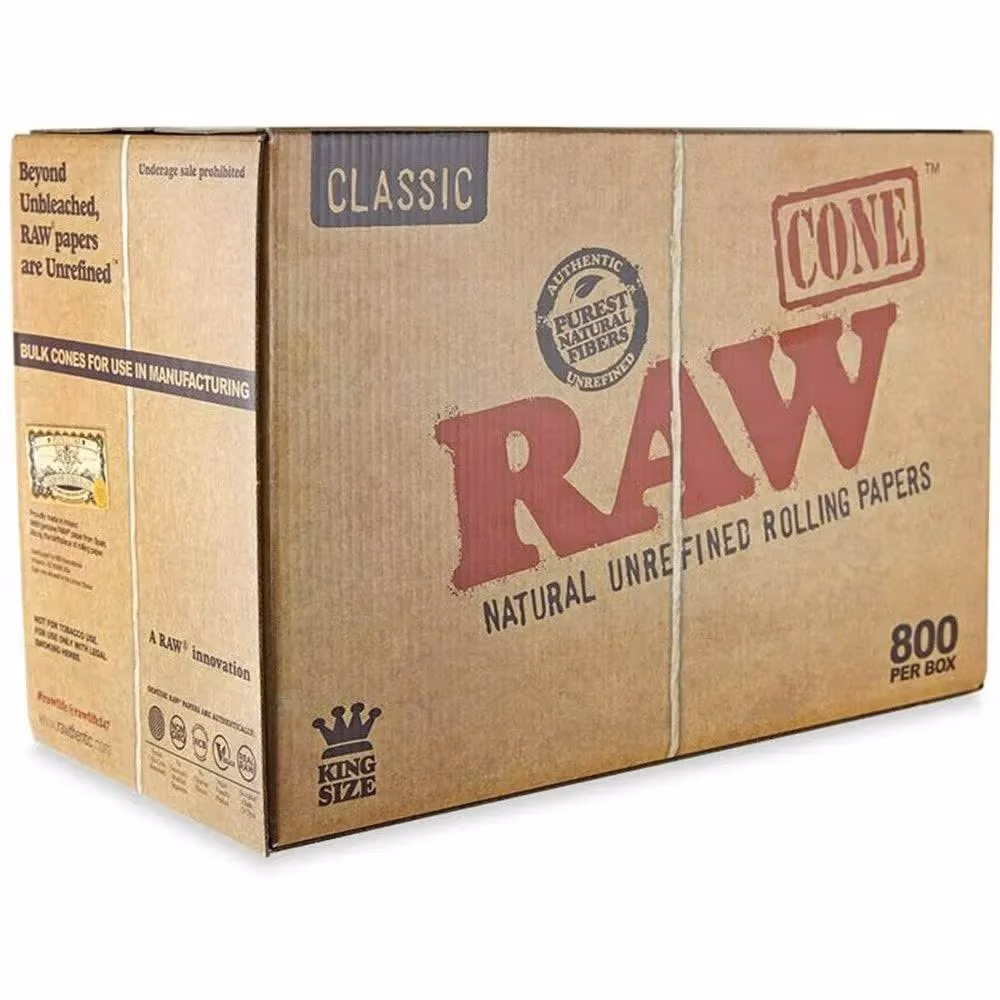 109mm Classic King Size Pre-Rolled Cones - Brown - 800 Pack
